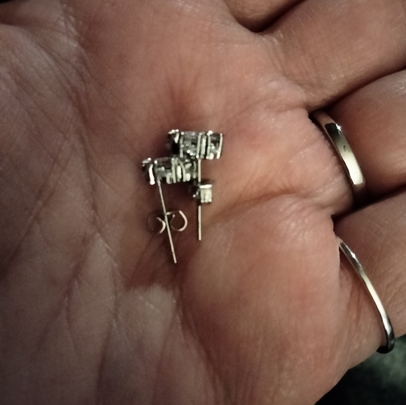 2pc 2ctw Zircon Diamond Sterling Silver set - Picture 5 of 11